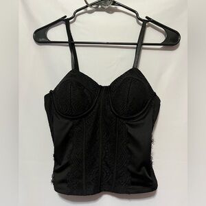 No Boundaries Elegant Black Lace Top